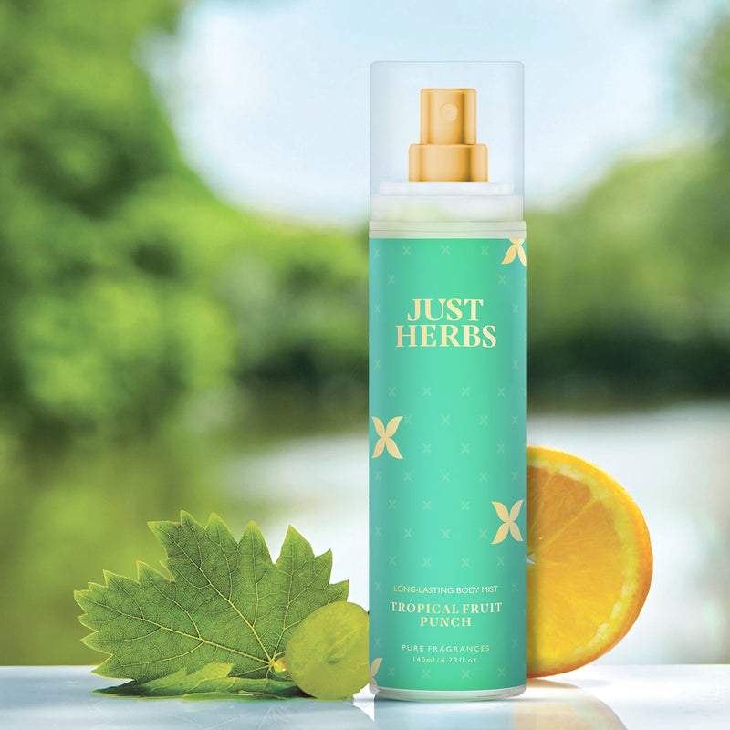 Just Herbs Long-Lasting Tropical Fruit Punch Body Mist - 140 ml