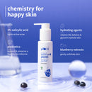 Plum 1% Salicylic Acid Clearly Gentle Gel Face Wash with Blueberry