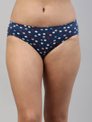 Amelie 102 Printed Cotton Hipster Panty for Women - Assorted Colours AS04