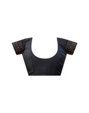 Black Shimmer Stone Work Swarovski Saree
