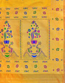 Yellow Silk Woven Paithani Saree