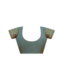 Rama Blue Silk Woven Paithani Saree