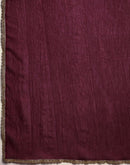 Dusty Wine Crush Silk Lace Saree
