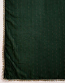 Bottle Green Georgette Stone Work Lace Saree