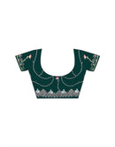 Green Silk Sequence Embroidery Saree