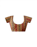 Red Silk Embroidery Saree