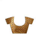 Rust Silk Embroidery Saree