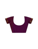 Dark Magenta Georgette Embroidery Saree