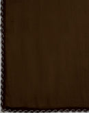 Coffee Brown Chiffon Stone Work Embellished Saree
