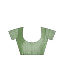 Pista Green Chiffon Stone Work Embellished Saree