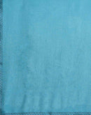 Sky Blue Chiffon Stone Work Embellished Saree