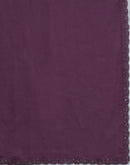 Mauve Chiffon Stone Work Swarovski Saree