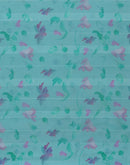 Light Turquoise Georgette Woven Printed Saree
