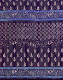 Purple Georgette Printed Saree