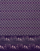 Purple Georgette Printed Saree