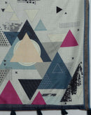 Dusty Beige Silk Printed Saree