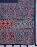 Blue Silk Printed Saree