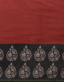 Orange Silk Printed Saree