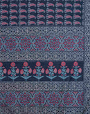 Blue Silk Printed Saree