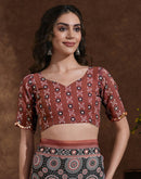 Black Georgette Printed Saree