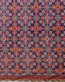 Dusty Wine Georgette Printed Saree