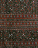 Dark Green Georgette Printed Saree