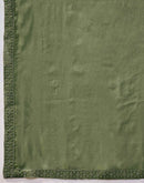 Mehandi Green Shimmer Stone Work Swarovski Saree