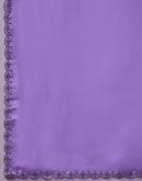 Lavender Chiffon Stone Work Swarovski Saree