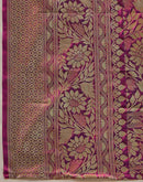 Purple Silk Woven Banarasi Saree