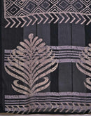 Black Georgette Printed Saree