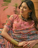 Multicoloured Georgette Printed Saree