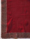 Maroon Shimmer Stone Work Swarovski Saree