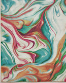 Multicoloured Linen Printed Saree