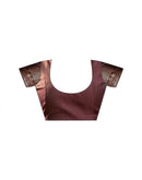 Maroon Silk Woven Patola Saree