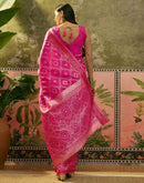 Pink Silk Woven Patola Saree