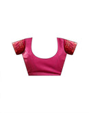 Dark Pink Silk Woven Patola Saree