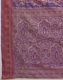 Purple Silk Woven Saree