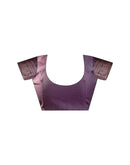 Purple Silk Woven Saree