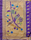 Purple Silk Woven Paithani Saree