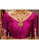 Dark Green Silk Woven Paithani Saree