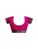 Dark Purple Chiffon Printed Saree