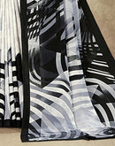 Off White Crepe Silk Printed Saree