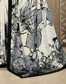 Off White Crepe Silk Printed Saree