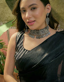 Peach Khadi Printed Saree