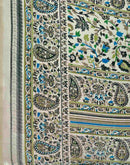 Beige Khadi Printed Saree