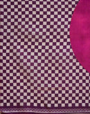 Wine Khadi Printed Saree