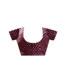 Mauve Khadi Printed Saree