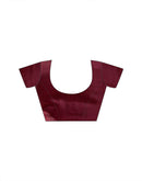 Maroon Khadi Printed Saree