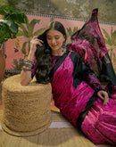 Pink Khadi Printed Saree
