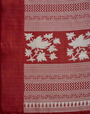Off White Khadi Printed Saree